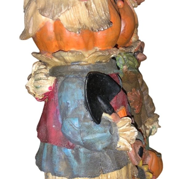 Halloween Corncob Pumpkin Head Couple Centerpiece Table Decoration - Picture 16 of 16